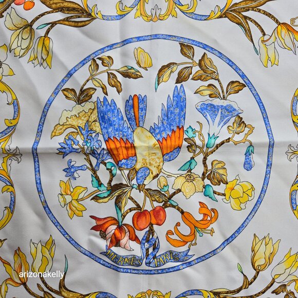 Hermès Silk Scarf Pierres d'Orient et d'Occident Scarf by Zoe Pauwels - Picture 4 of 16